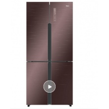 海爾（Haier）479升雙變頻風冷無霜十字對開門冰箱 干濕分儲鋼化玻璃 雙系統 冷藏變溫BCD-479WDEY