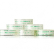 得力30011文具 小膠帶封箱帶膠帶學生文具辦公透明膠帶 1.2cm膠紙/144卷