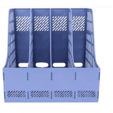 得力9848Z四聯文件筐（藍色）