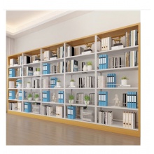 捷諾立（JNL）鋼制圖書館書架 5排5列 黃色框 N99791