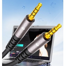 4節音頻線  1m，2公1母(3.5mm)