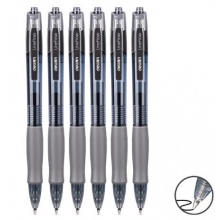 得力S08臻順滑辦公中性筆05mm彈簧頭（黑色）（支）